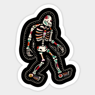 Day of the Dead Bigfoot Sticker